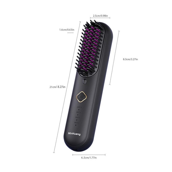 Transform Your Hair in 10 Seconds: Ultimate Anti-Frizz Straightening Brush with Negative Ion Technology