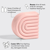 Kitsch Castor Oil Shampoo & Conditioner Bar Combo Pack Haircare Moisture