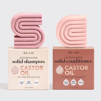 Kitsch Castor Oil Shampoo & Conditioner Bar Combo Pack Haircare Moisture