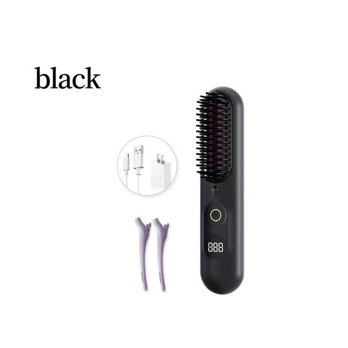Transform Your Hair in 10 Seconds: Ultimate Anti-Frizz Straightening Brush with Negative Ion Technology