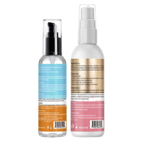 Ultimate Hair Care Duo: Rosewater Spray & Keratin Serum for Frizz-Free Curls + Curl Defining Brush