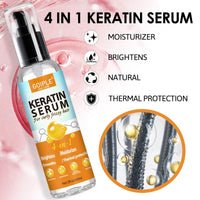 Ultimate Hair Care Duo: Rosewater Spray & Keratin Serum for Frizz-Free Curls + Curl Defining Brush
