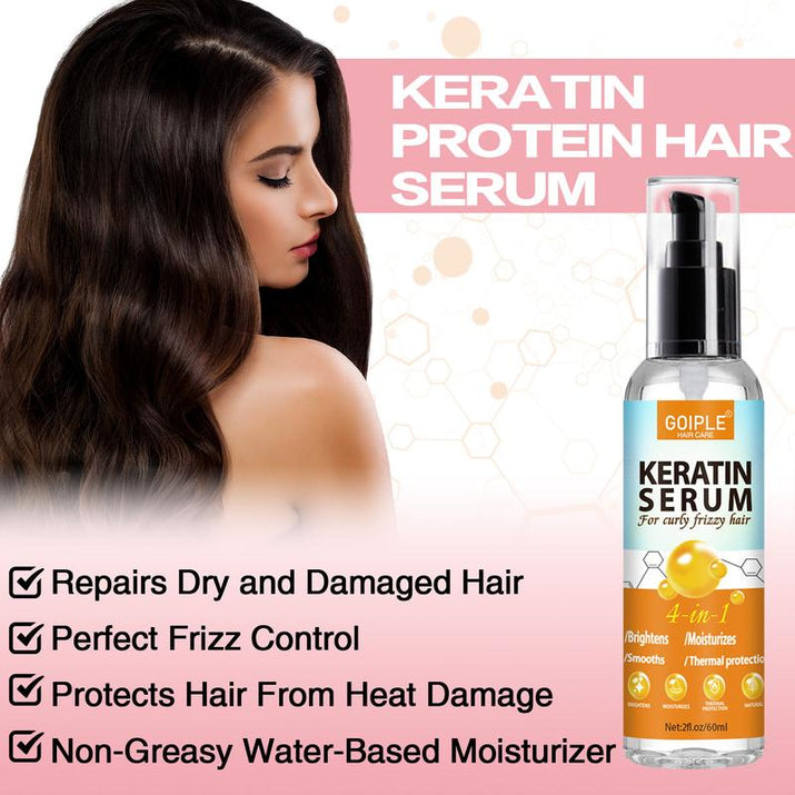 Ultimate Hair Care Duo: Rosewater Spray & Keratin Serum for Frizz-Free Curls + Curl Defining Brush