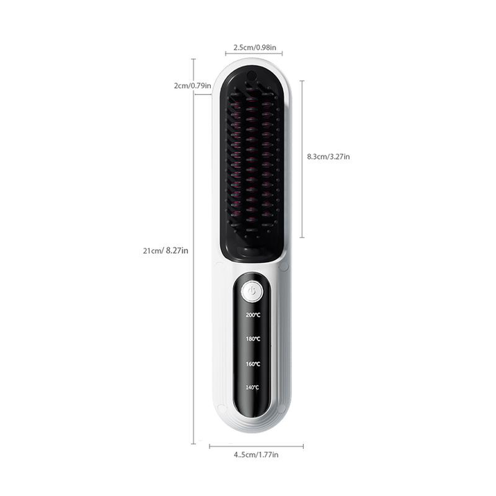 Transform Your Hair in 10 Seconds: Ultimate Anti-Frizz Straightening Brush with Negative Ion Technology